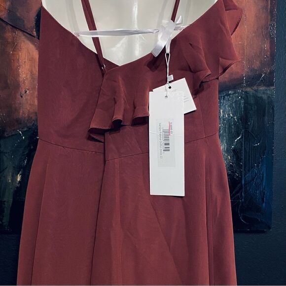 Revelry New Paloma Chiffon Maxi Dress Bridesmaid Wedding Party Formal Evening - Picture 5 of 16